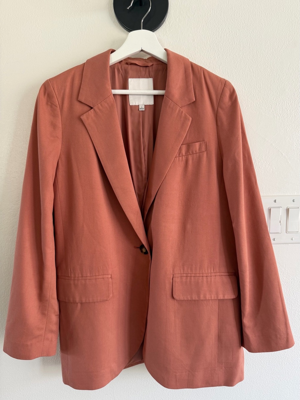 Madewell Rust Single-Button Blazer